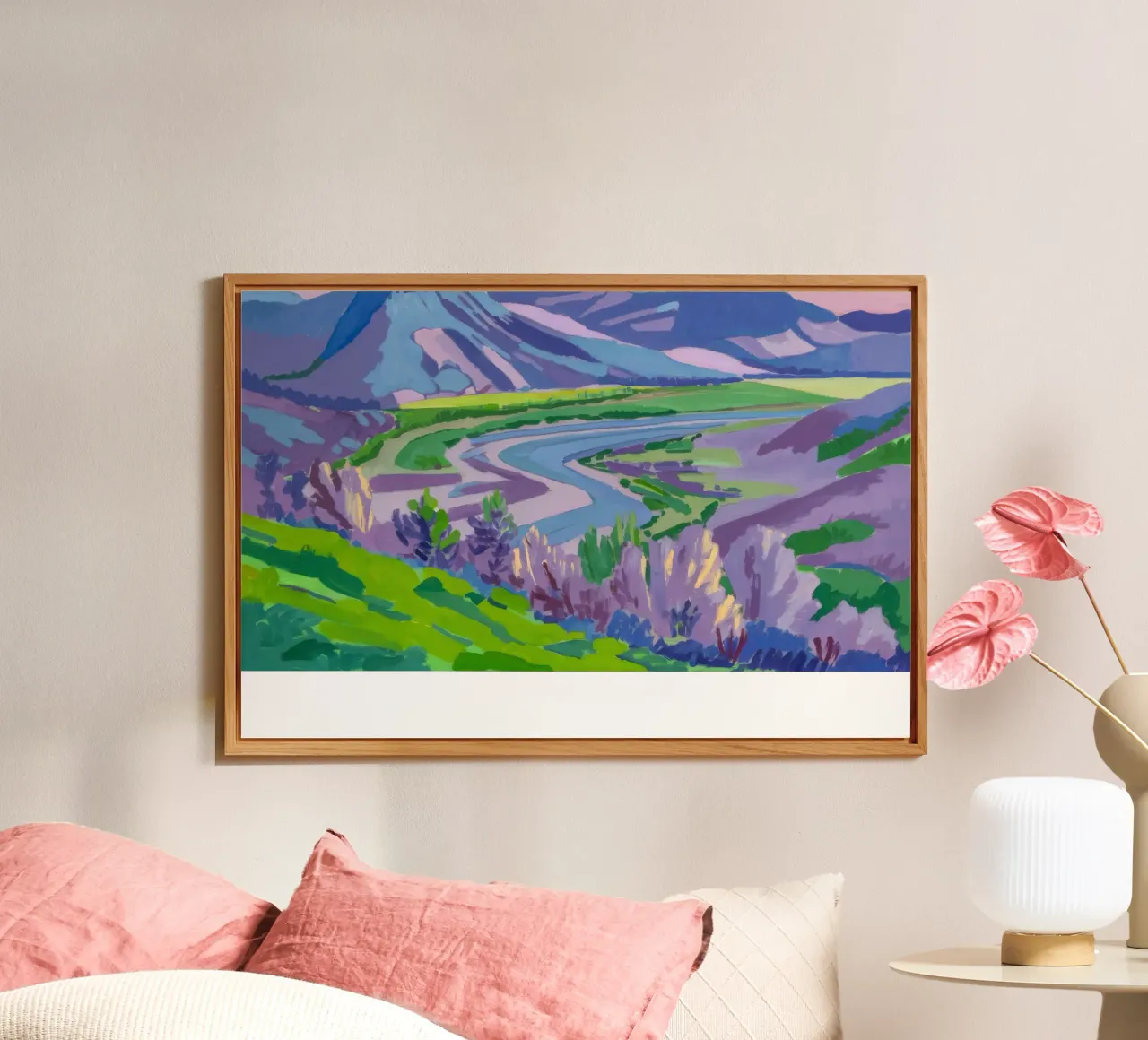 Paesaggio onirico dei campi di lavanda alluminio dibond da Radiance Landscape