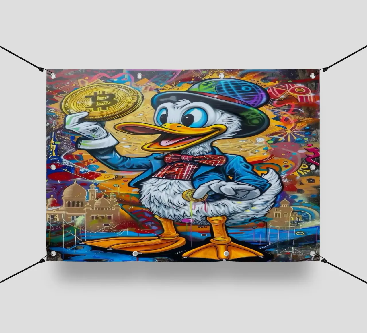 Duck Miliarder telo in pvc da Nando Art