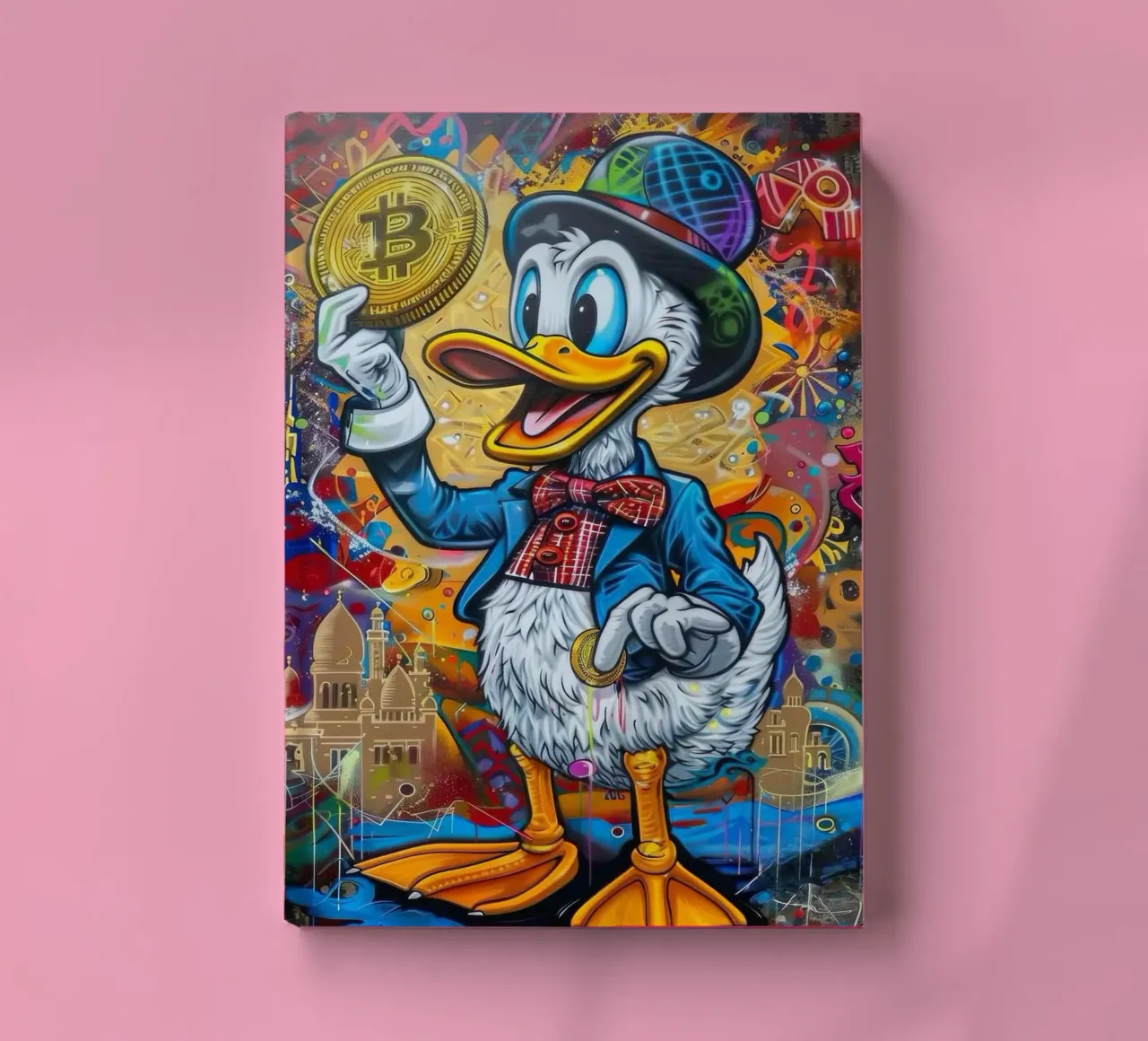 Duck Miliarder notebook by Nando Art