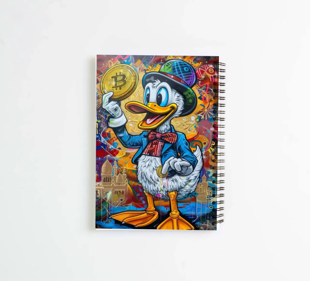 Duck Miliarder spiral notebook by Nando Art