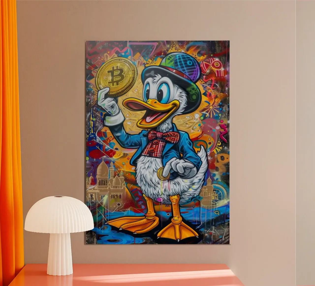 Duck Miliarder alluminio dibond da Nando Art
