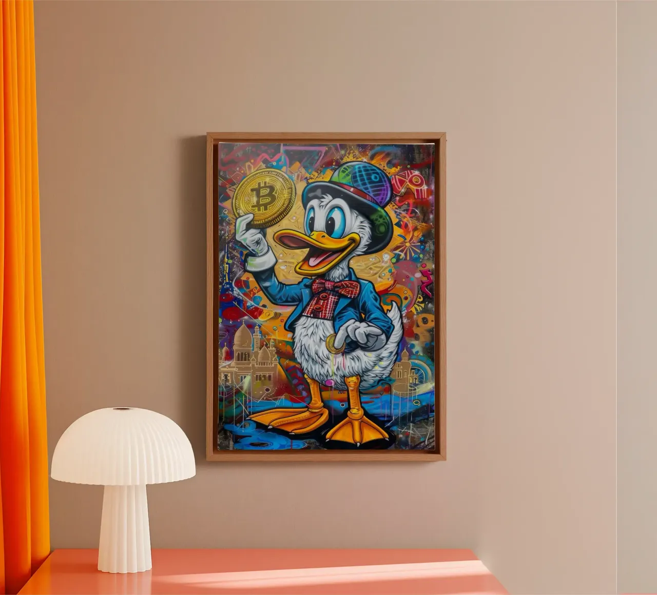 Duck Miliarder canvas by Nando Art