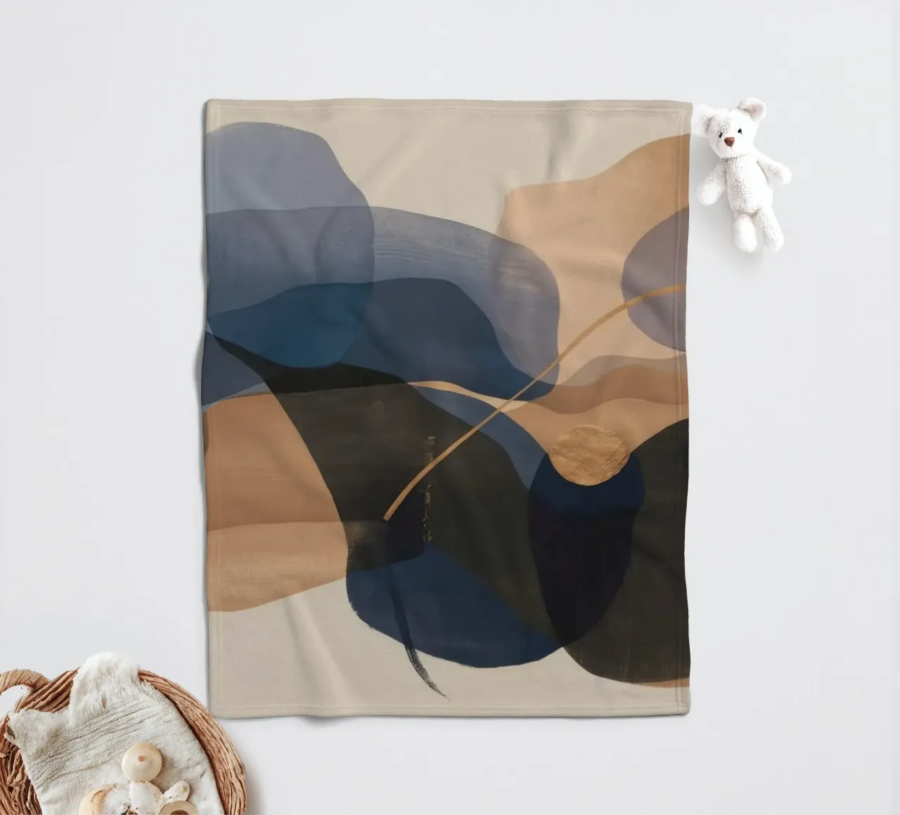 Notturno Flusso ocra coperta in pile da Vivid Reverie