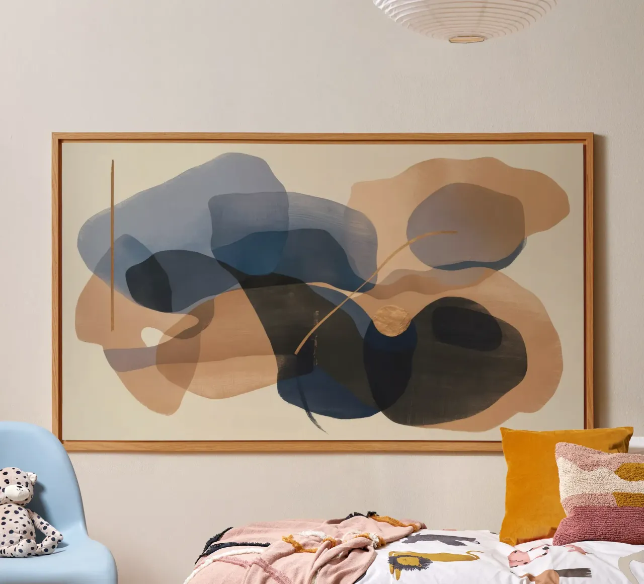 Notturno Flusso ocra alluminio dibond da Vivid Reverie
