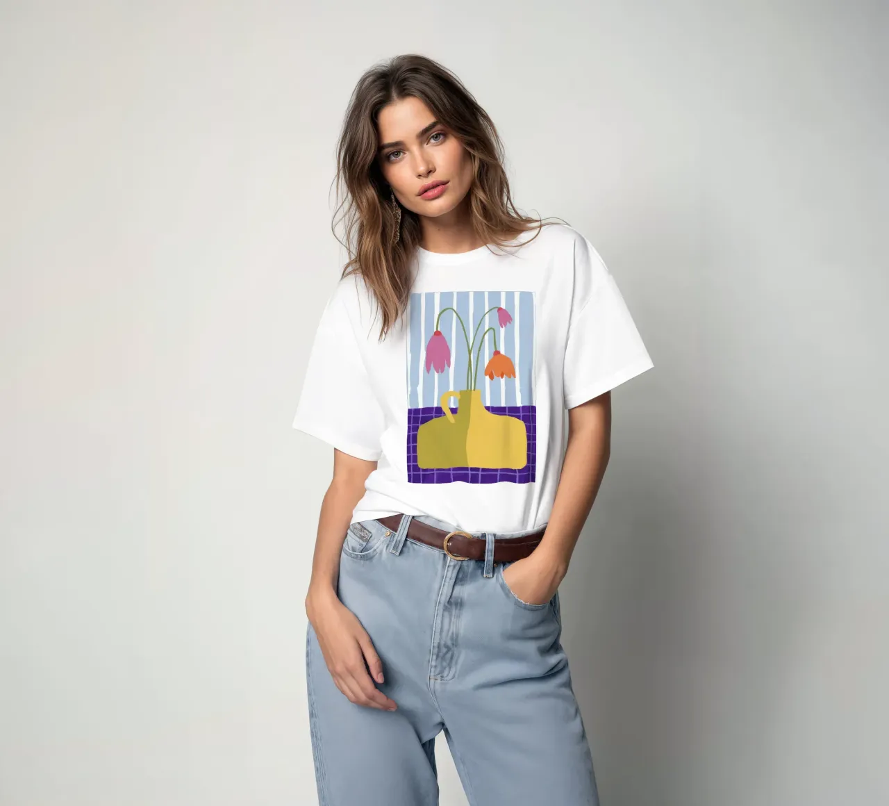 Grace a strisce appassite t-shirt da Moonlite Desire