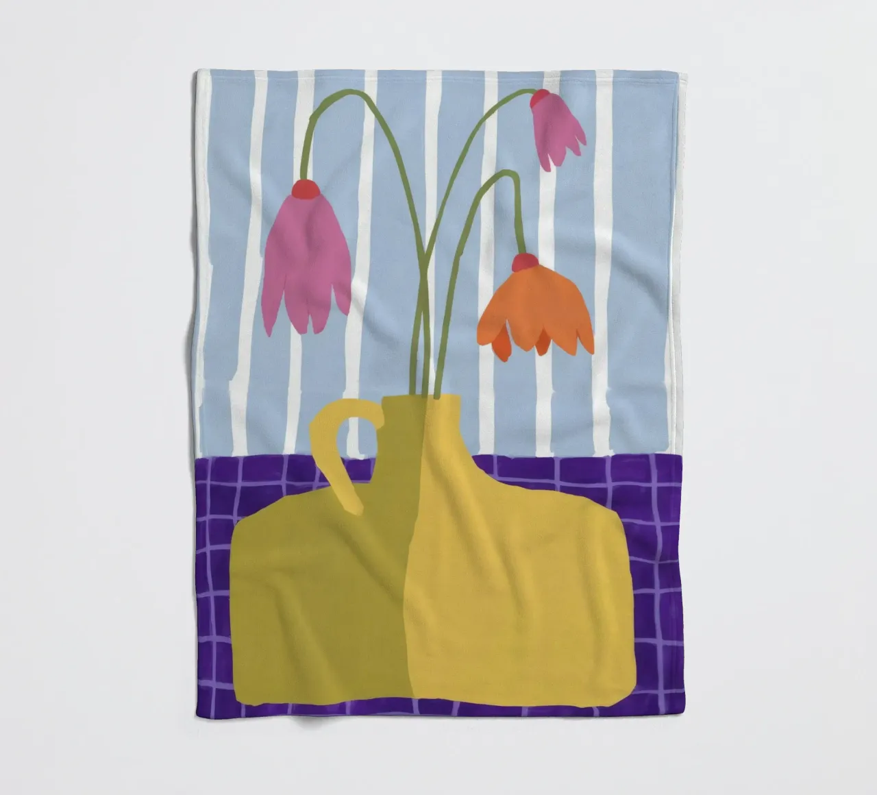 Grace a strisce appassite coperta in pile da Moonlite Desire