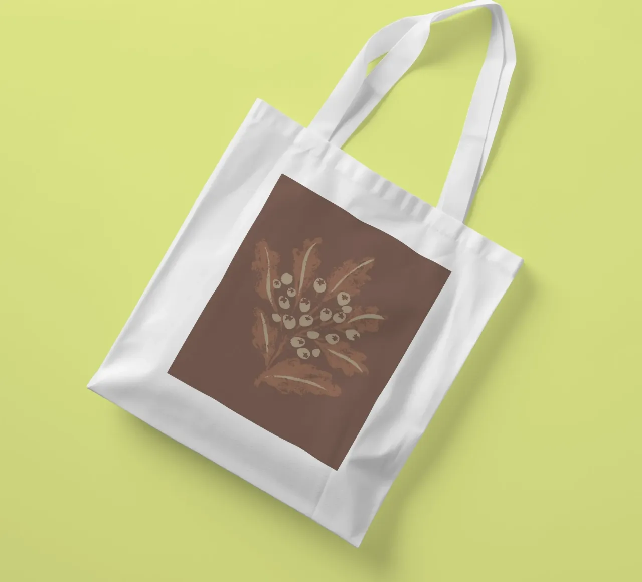 Floral mocha tote bag by Nikitajariwala