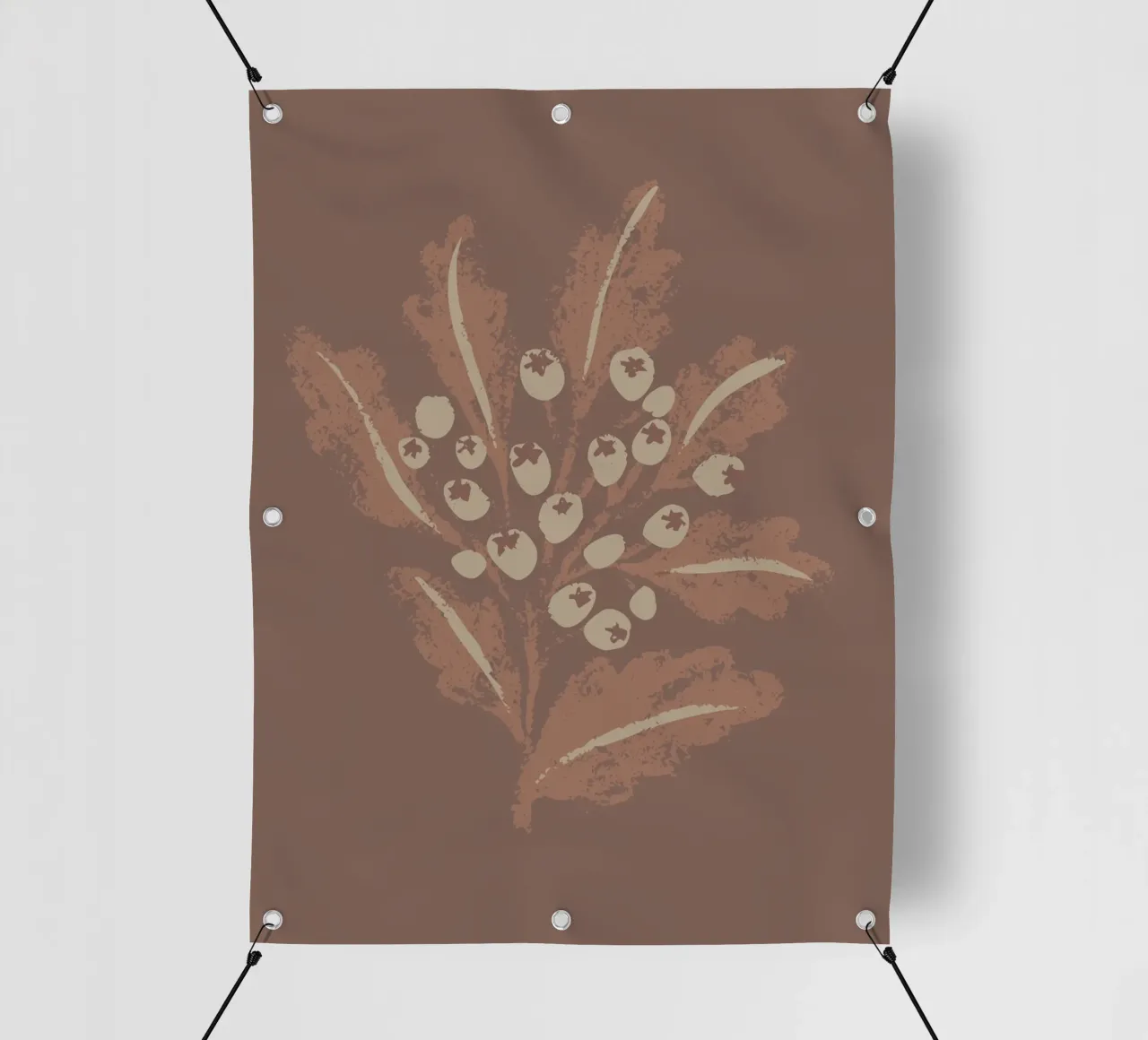 Floral mocha pvc cover by Nikitajariwala