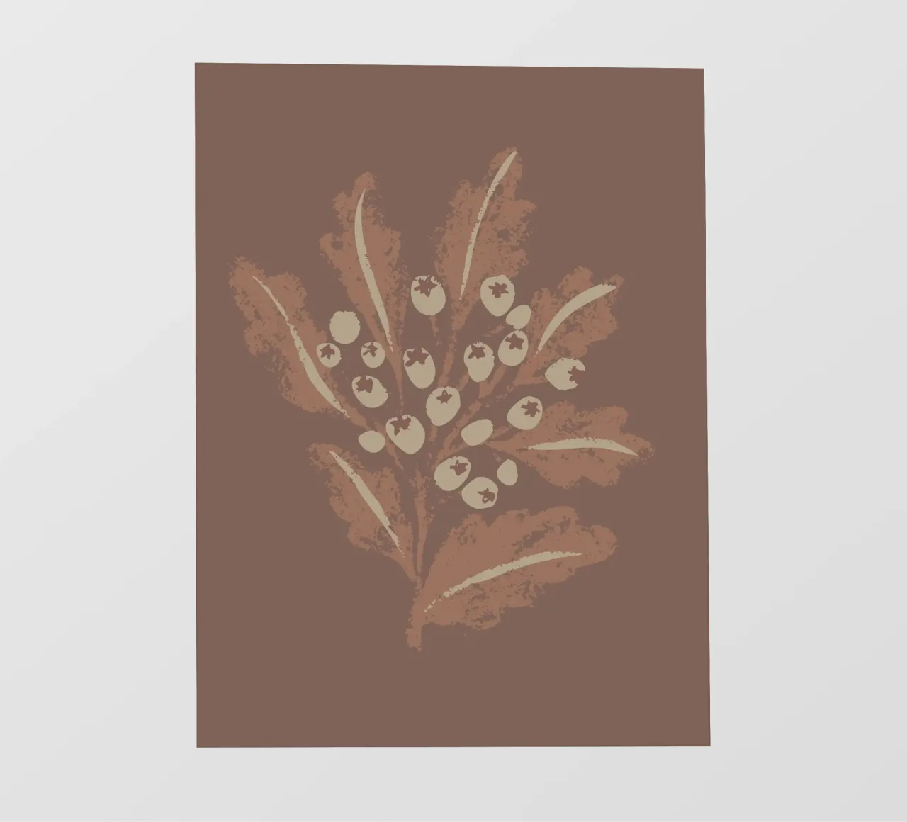 Floral mocha pvc cover by Nikitajariwala
