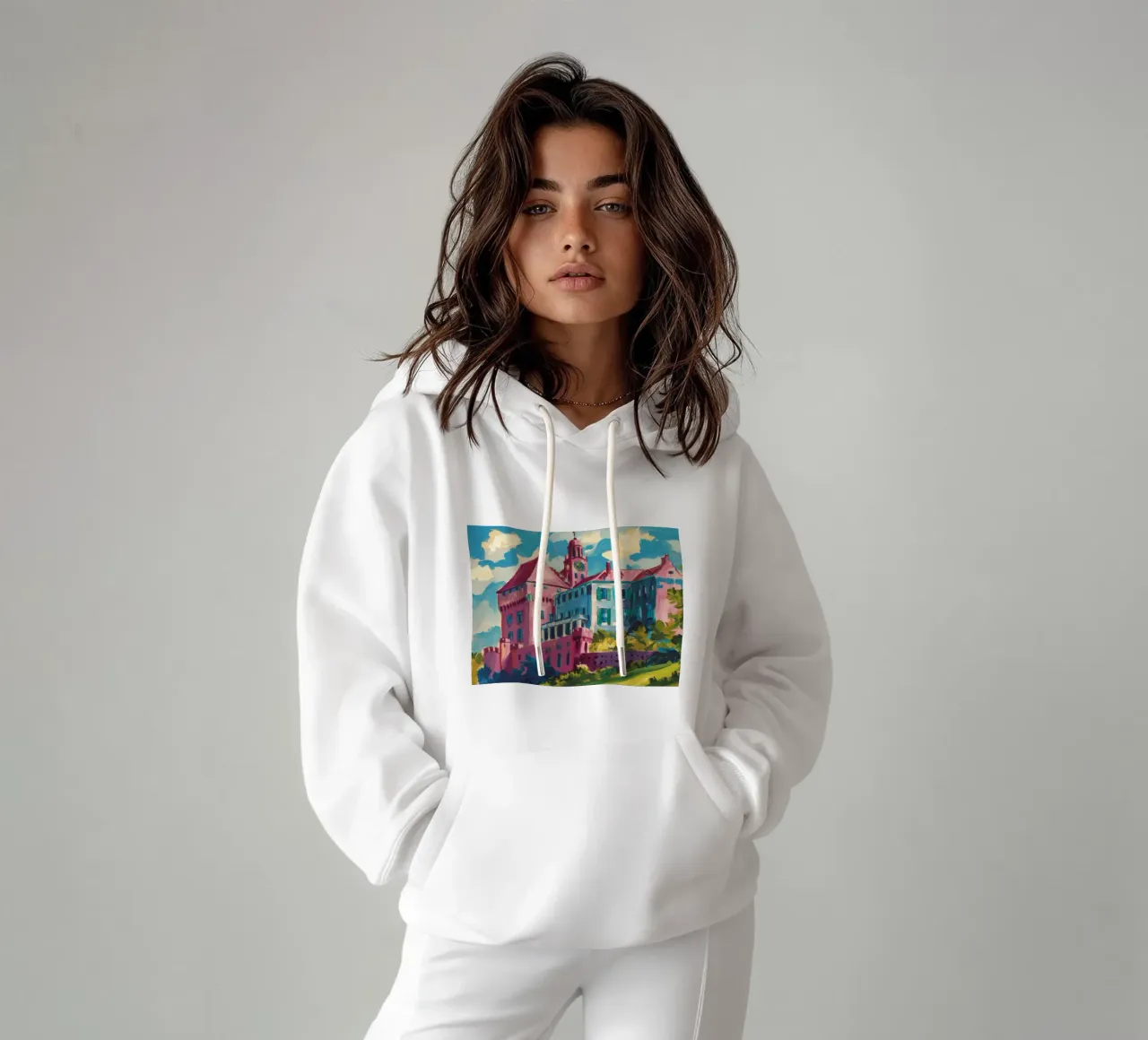 Castillo de Crimson Hilltop sudadera con capucha de Lush Essence