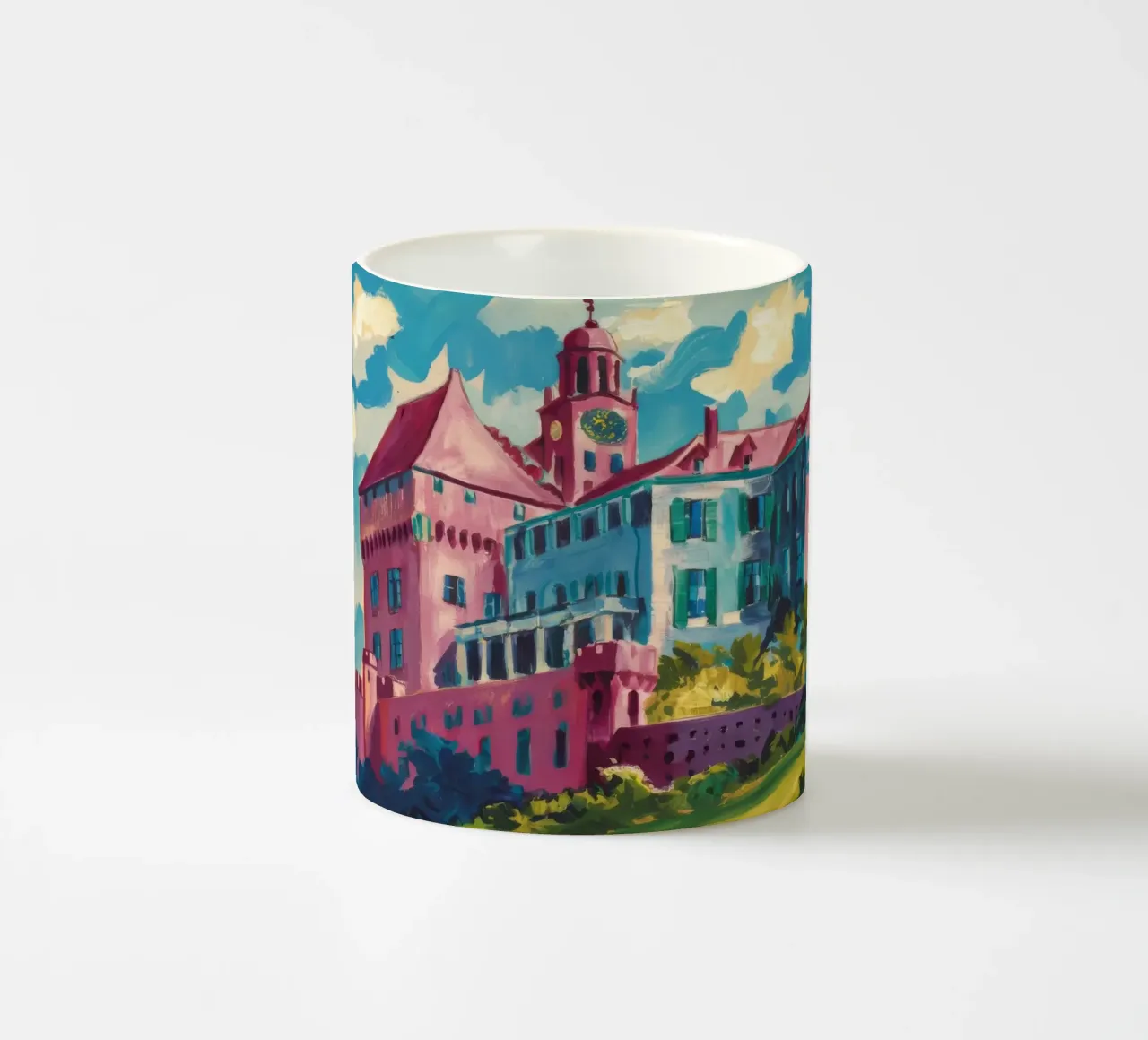 Collina del Castello Cremisi tazza in ceramica da Lush Essence