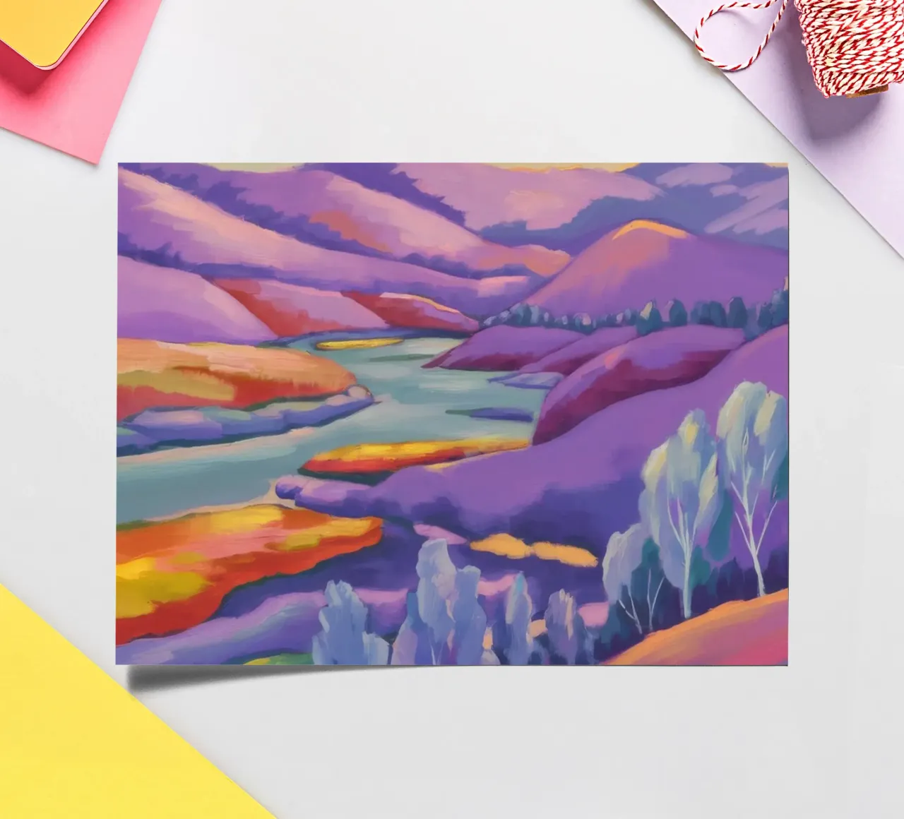Candy Colored Valley sticker sheet by Radiance Landscape