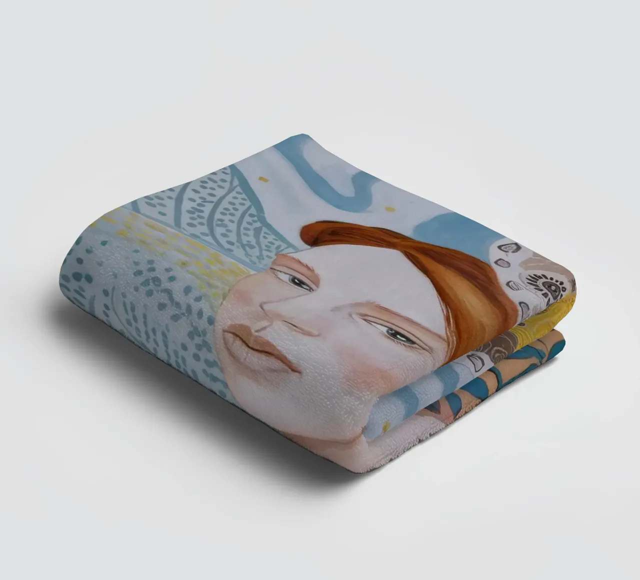 Amber Gaze Tapestry towel by Vivid Reverie
