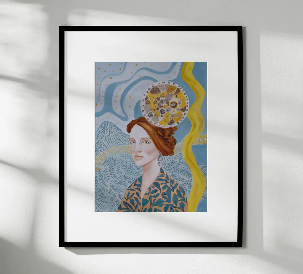 Amber Gaze Tapestry poster by Vivid Reverie