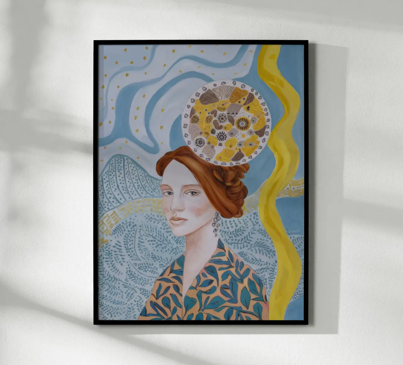 Amber Gaze Tapestry poster by Vivid Reverie