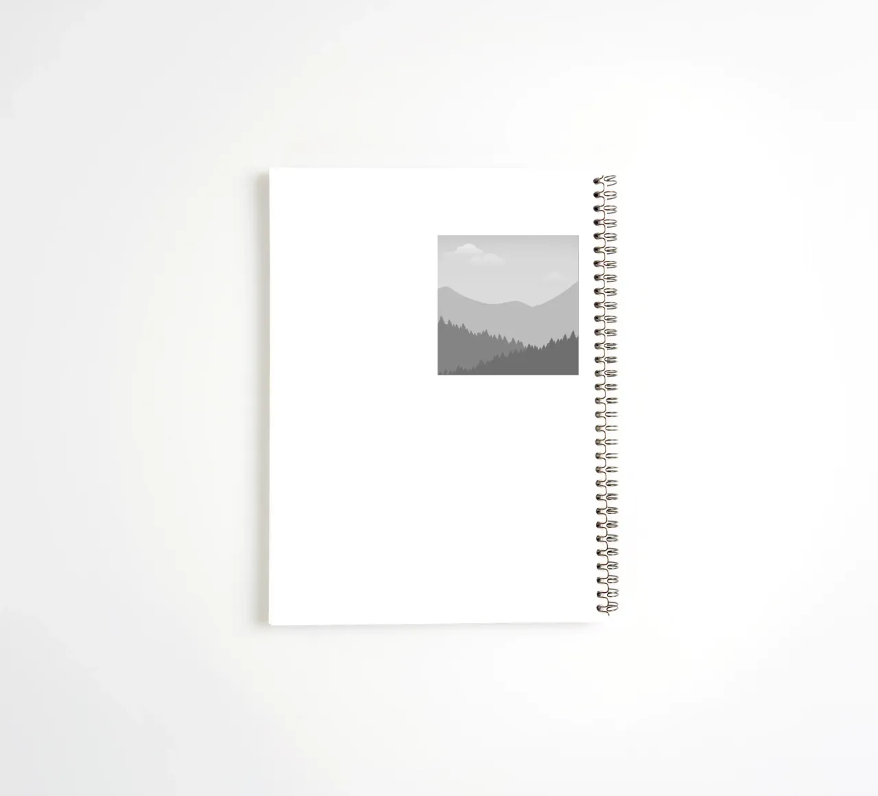 Monochromatic Grid Warmth spiral notebook by Moonlite Desire