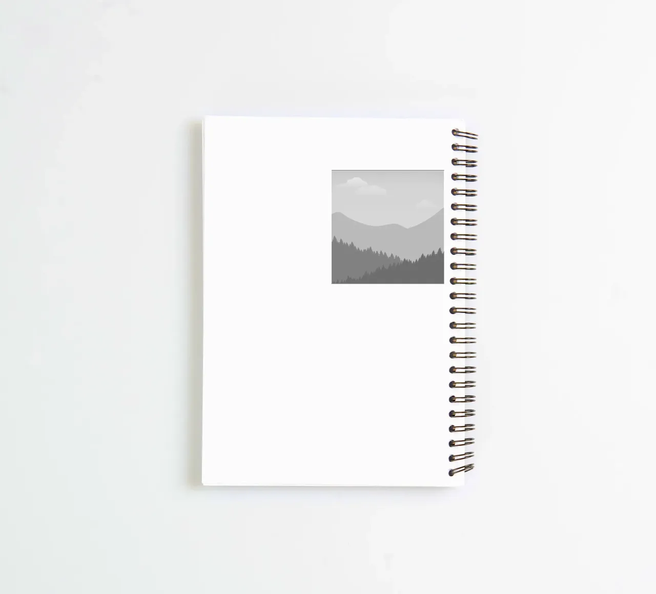 Monochromatic Grid Warmth spiral notebook by Moonlite Desire