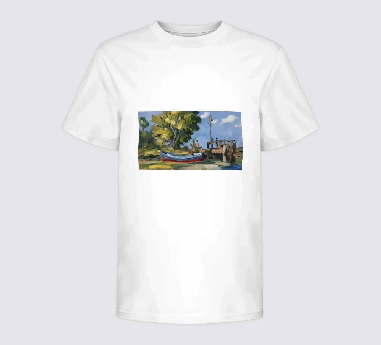 Bateau échoué Solitude t-shirt enfant de Radiance Landscape