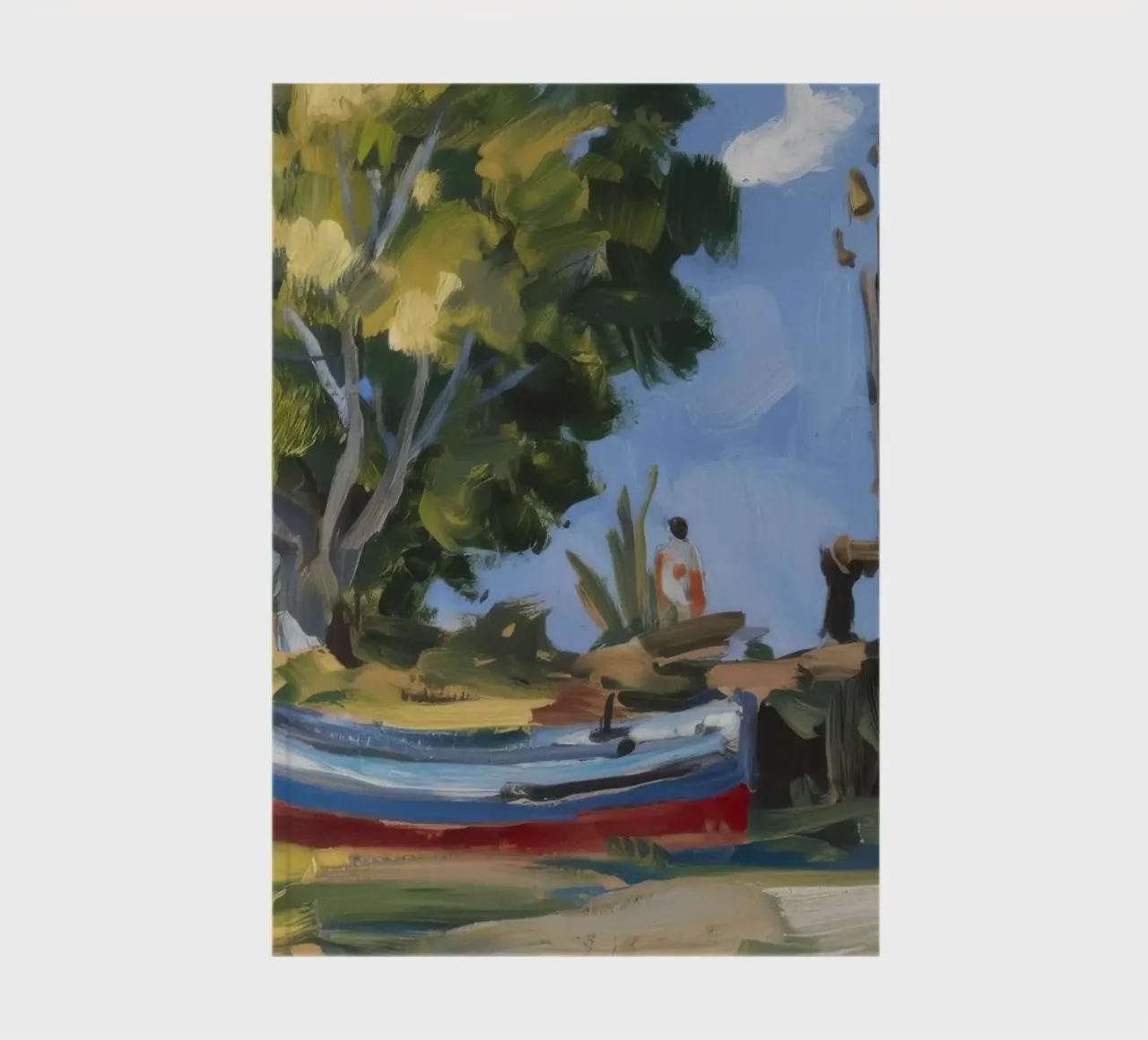 Beached Boat Solitude notebook by Radiance Landscape
