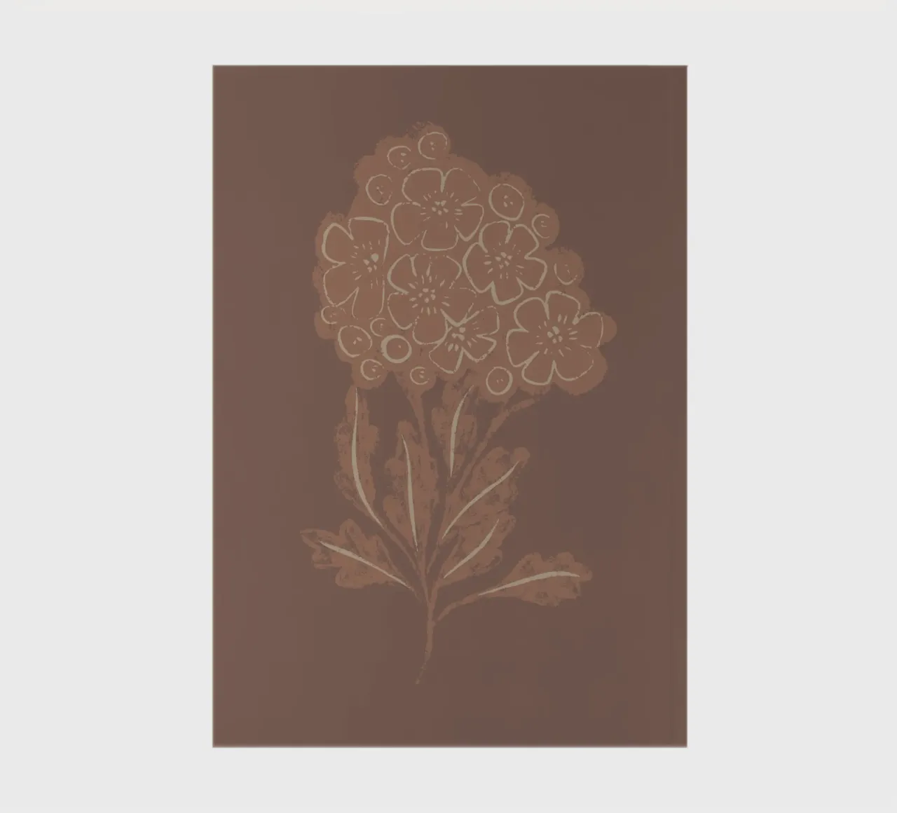 Mocha Blooms notebook by Nikitajariwala