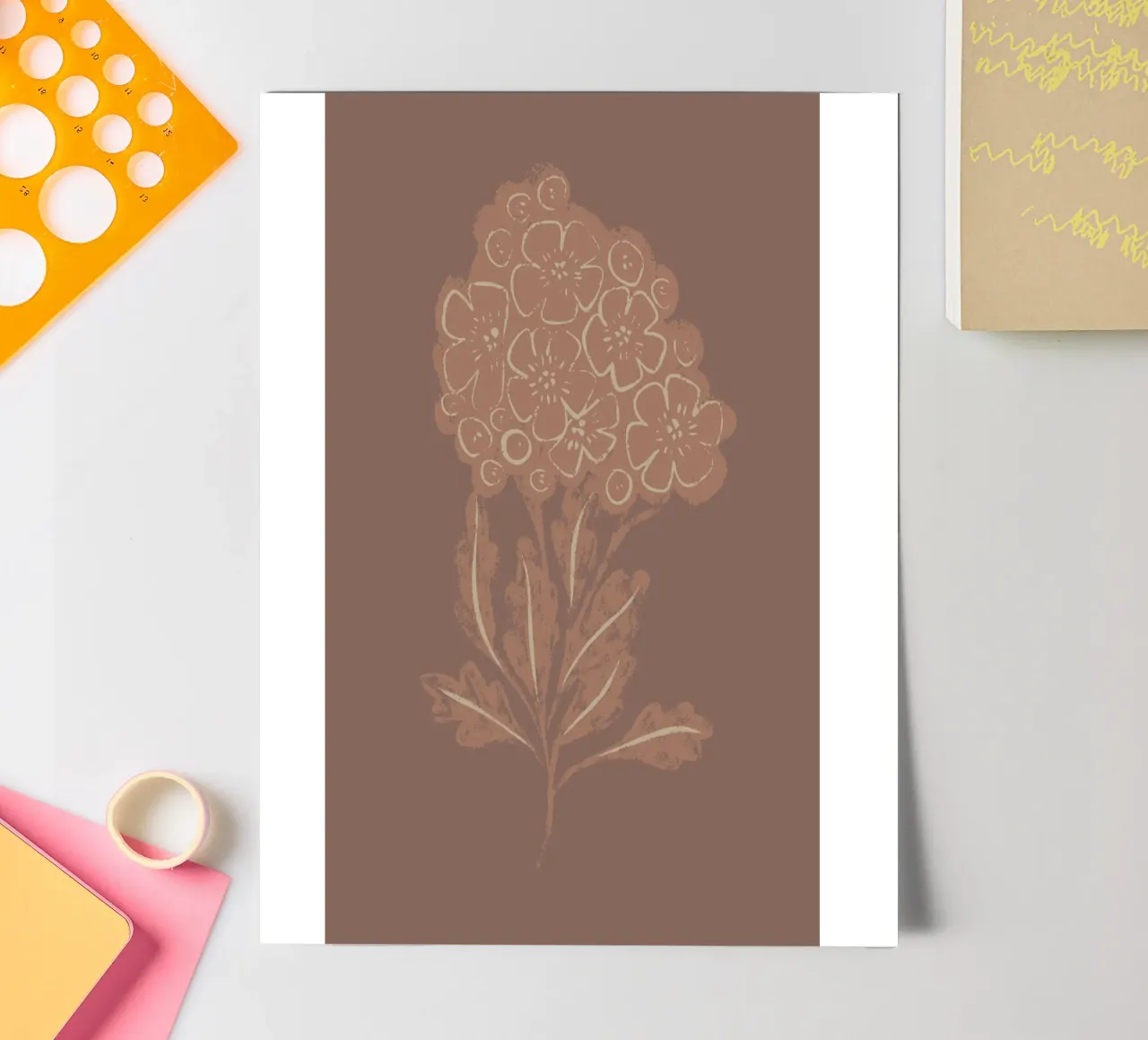 Mocha Blooms pack de pegatina de Nikitajariwala