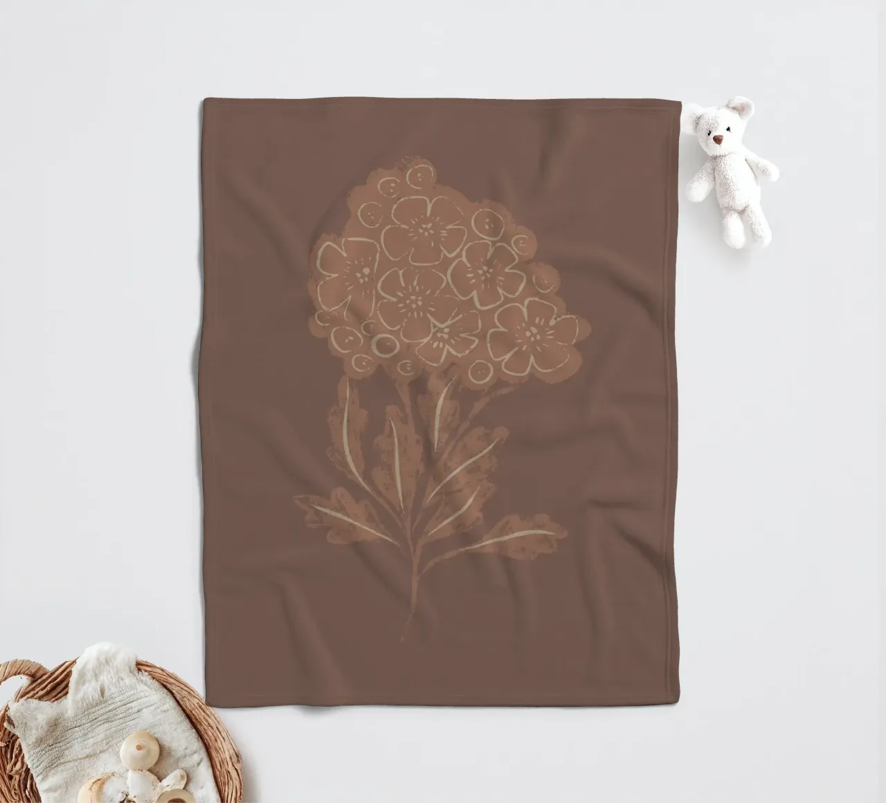 Fiori di moka coperta in pile da Nikitajariwala
