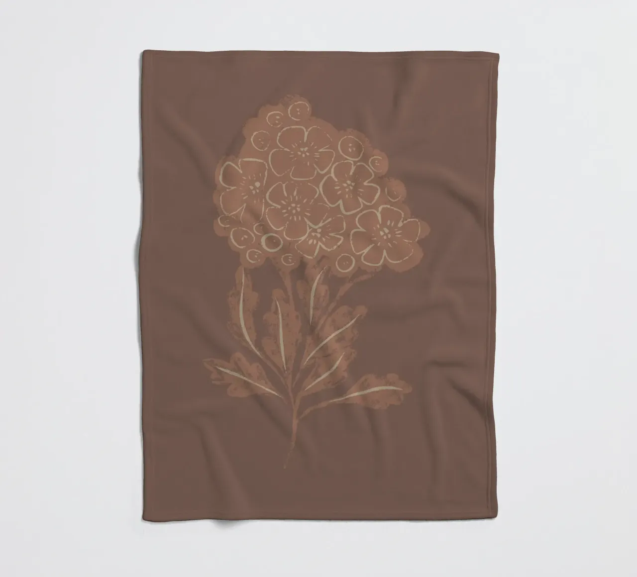 Fiori di moka coperta in pile da Nikitajariwala