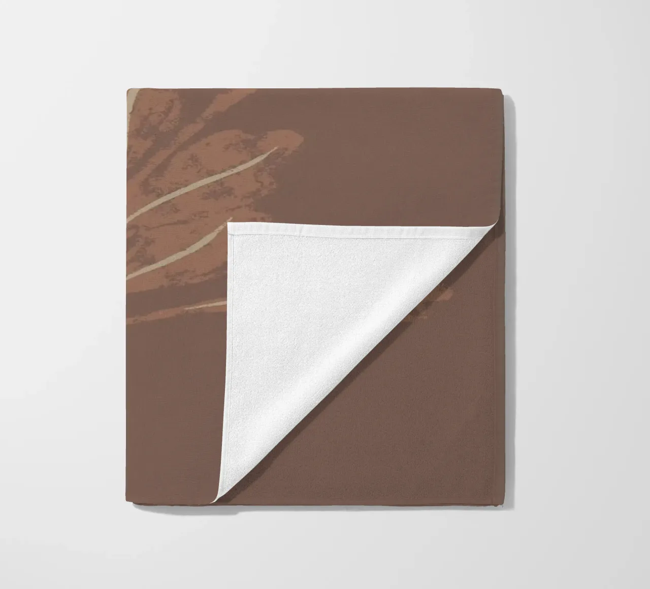 Mocha Blooms beach towel by Nikitajariwala