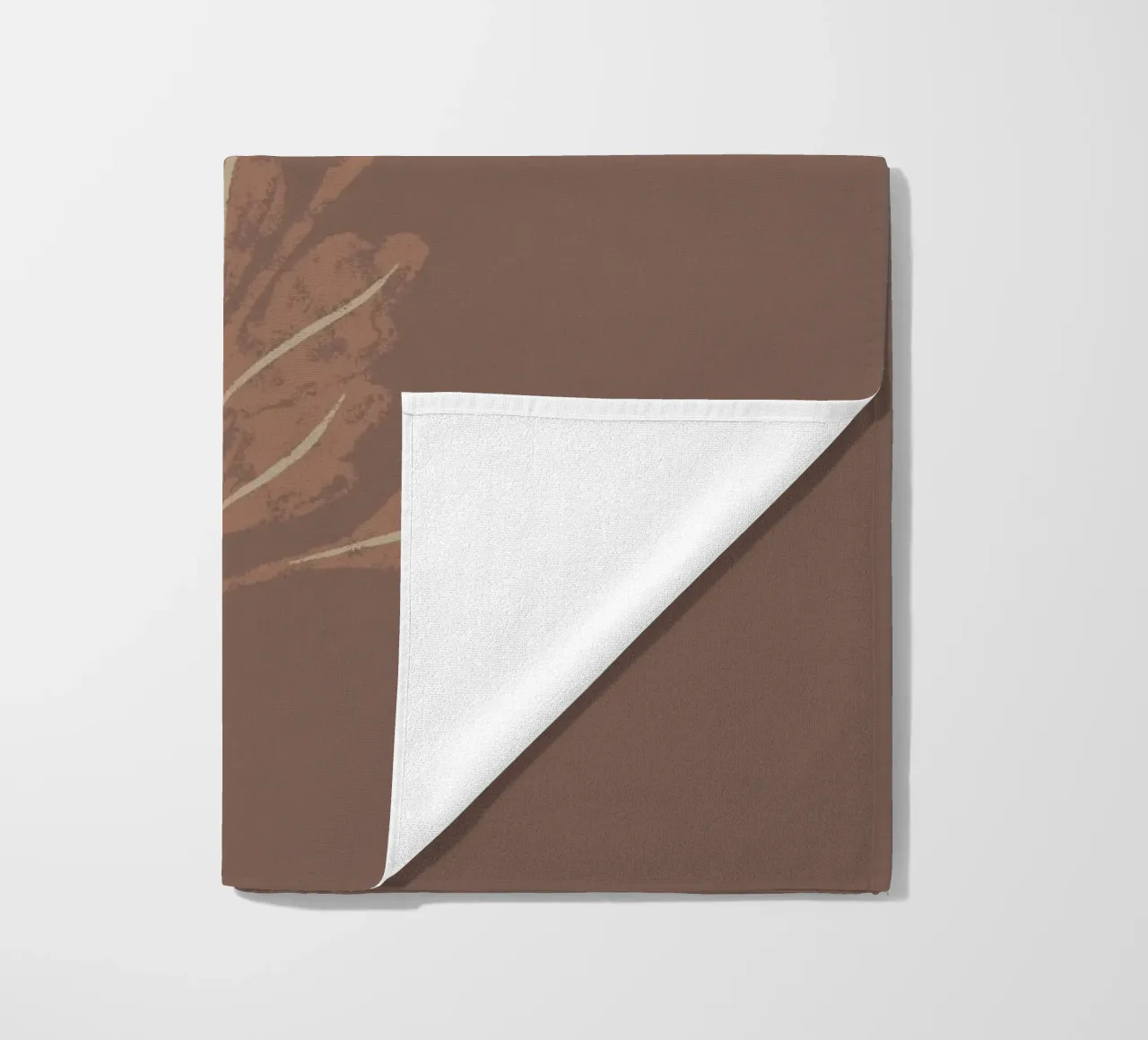 Mocha Blooms beach towel by Nikitajariwala
