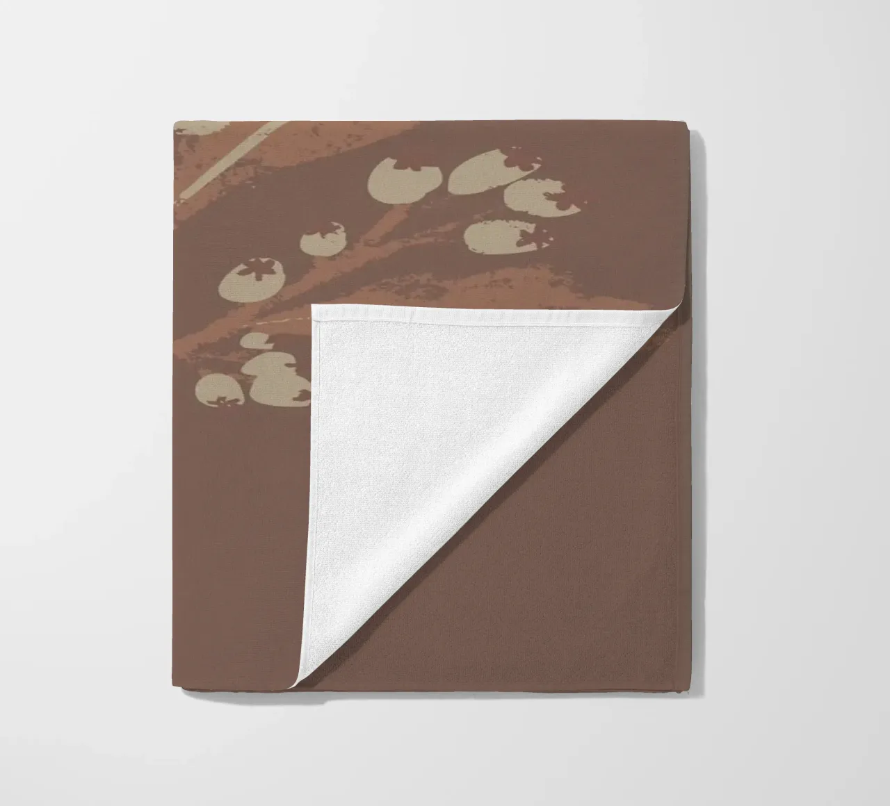 Mocha Blossom beach towel by Nikitajariwala