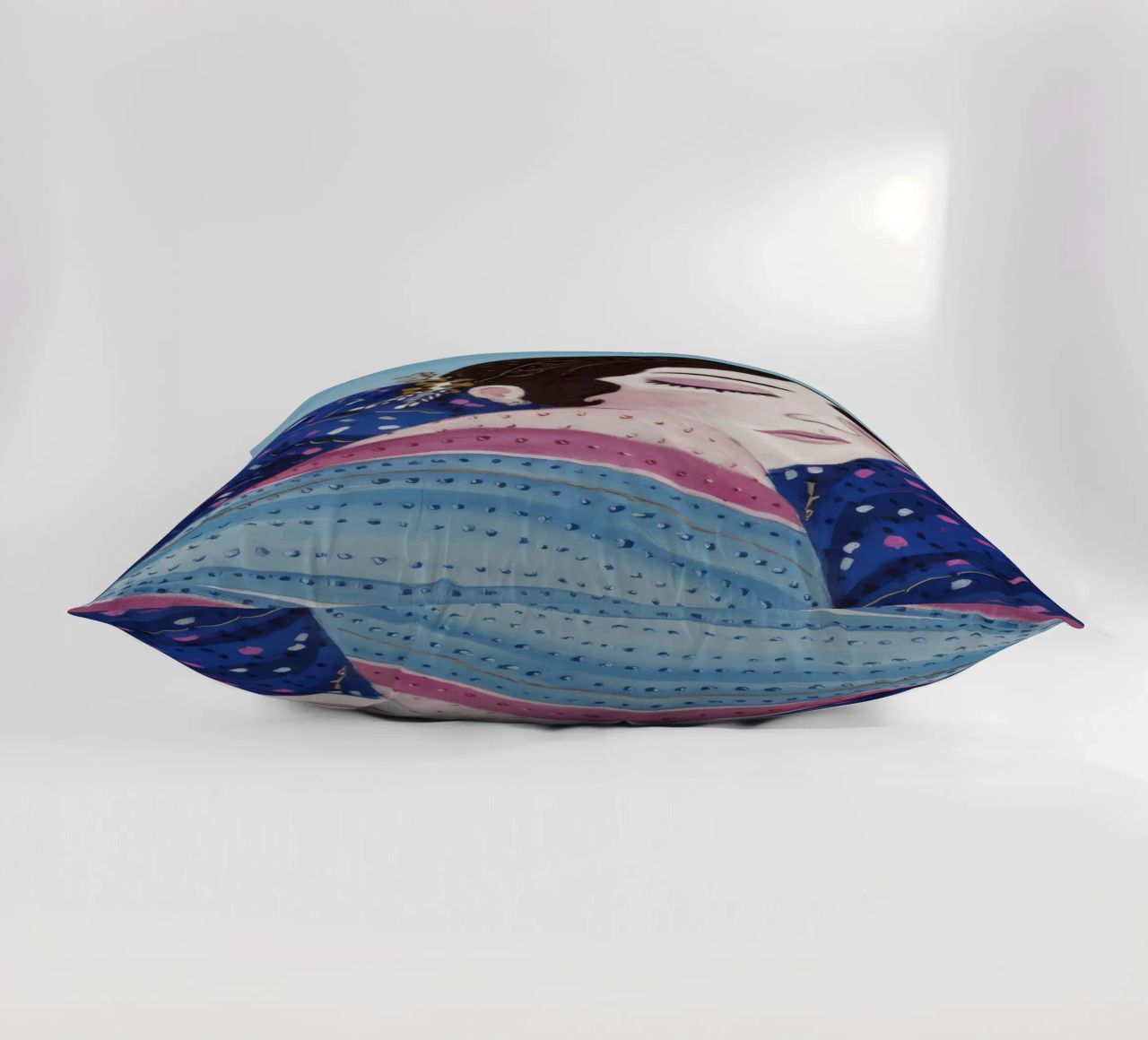 Indigo Dream Shawl decorative cushion by Vivid Reverie