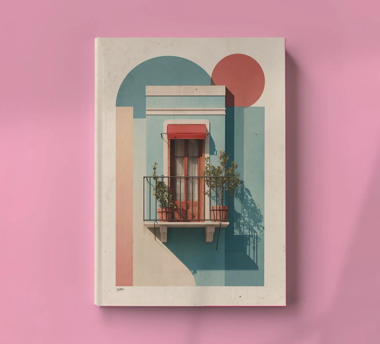 Balcony in Color Blocks notebook by michi