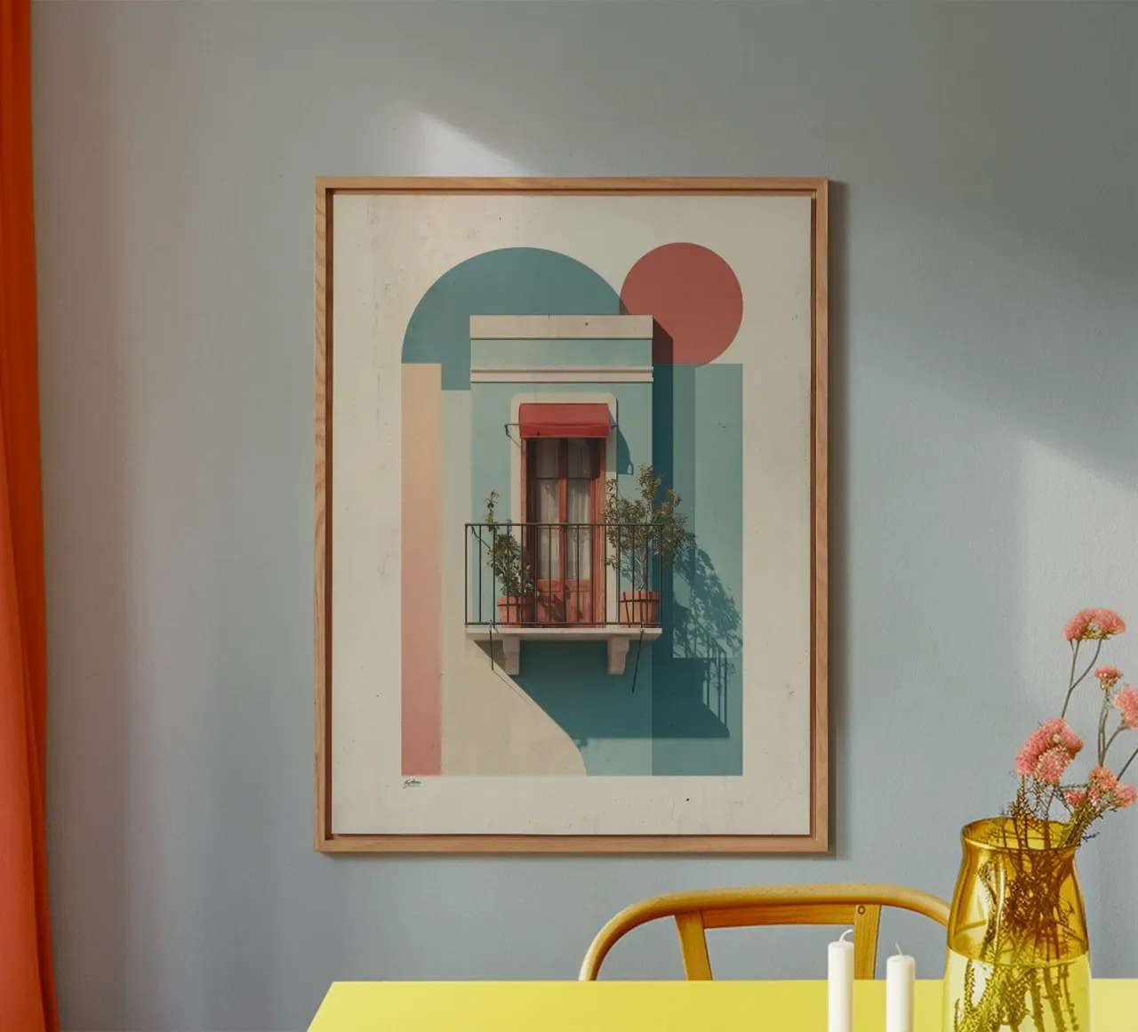 Balcony in Color Blocks alu-dibond by michi