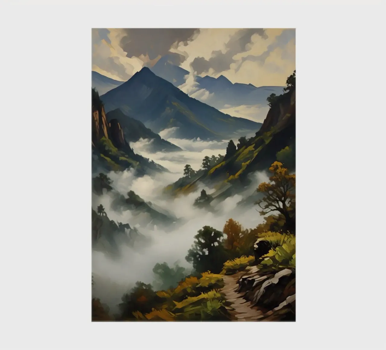 Mist-Covered Mountains notebook by Earthly Visions
