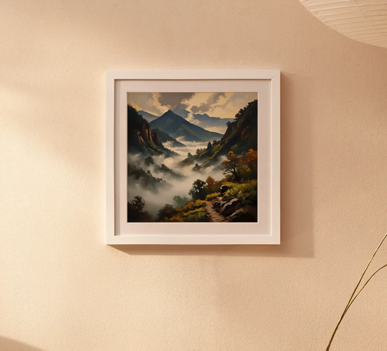 Mist-Covered Mountains poster by Earthly Visions