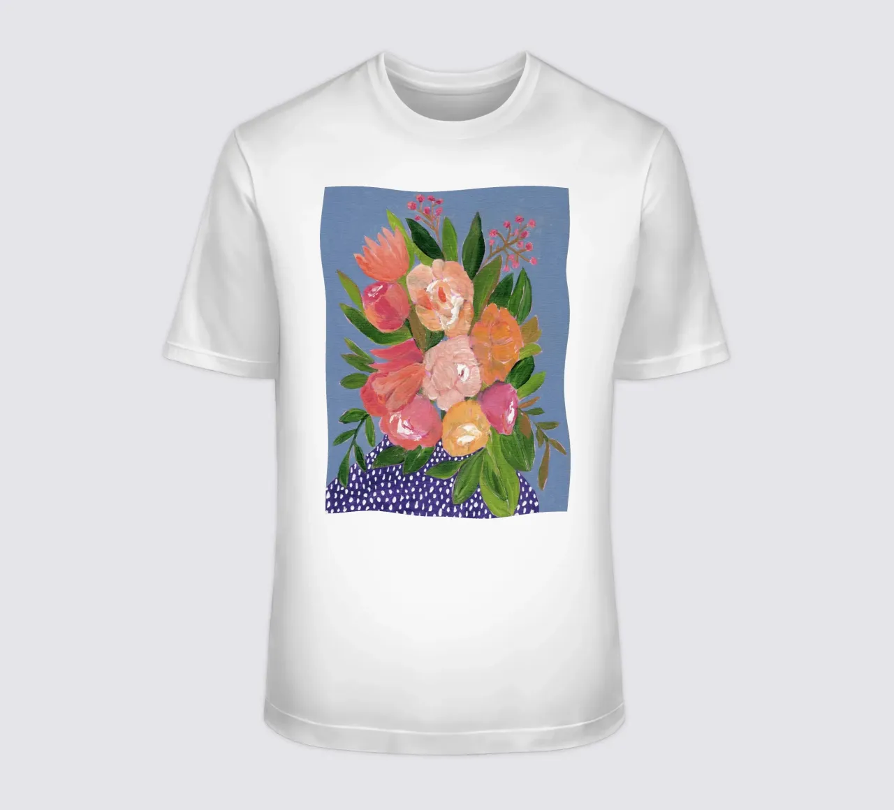 Fiori in acrilico colorati t-shirt da Nikitajariwala