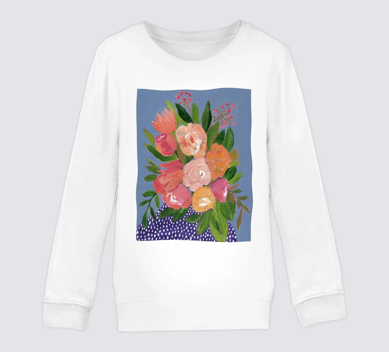 Fiori in acrilico colorati felpa bambino da Nikitajariwala