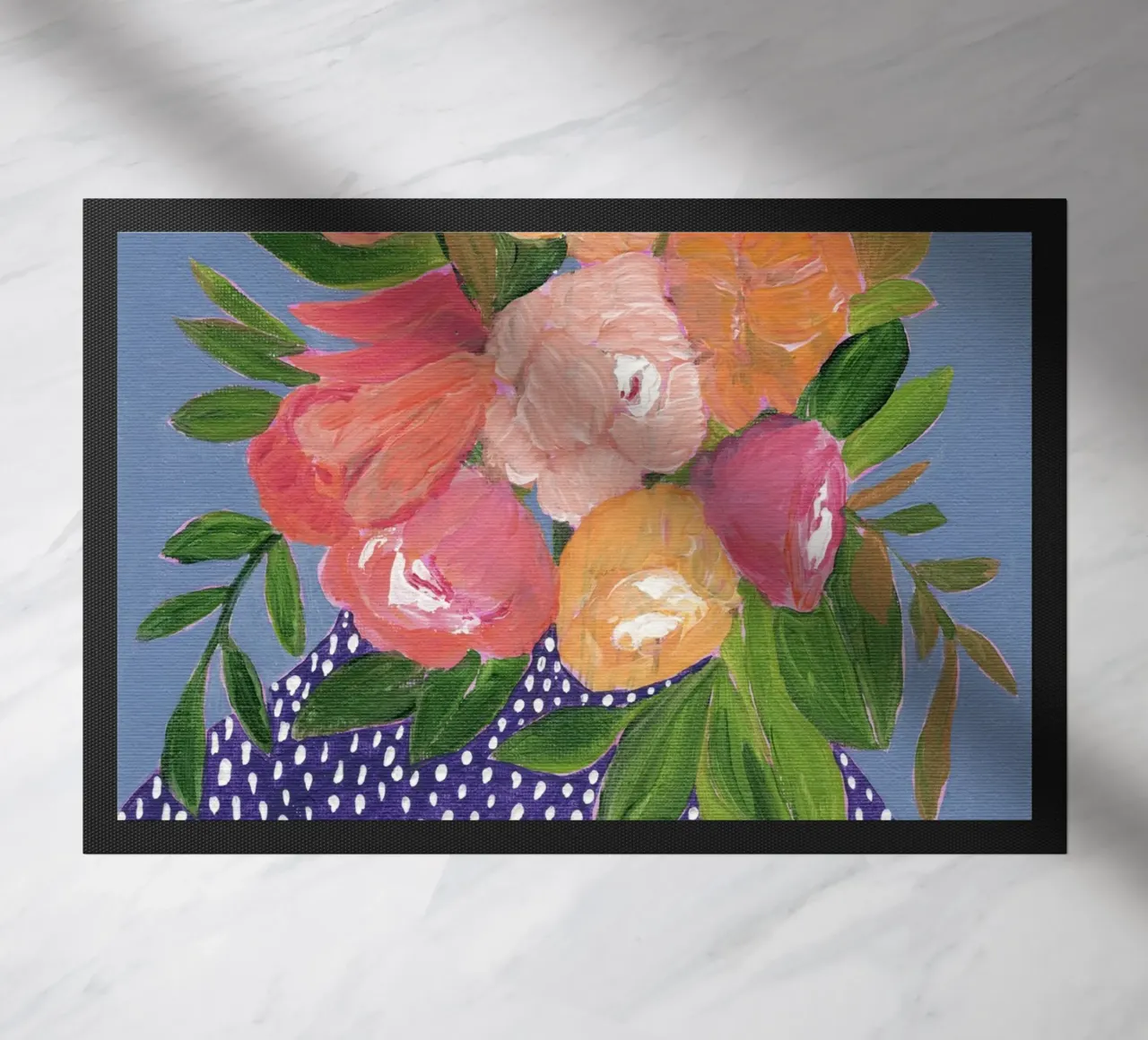 Fiori in acrilico colorati zerbino da Nikitajariwala