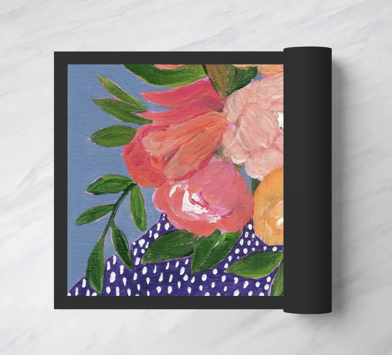 Fiori in acrilico colorati zerbino da Nikitajariwala