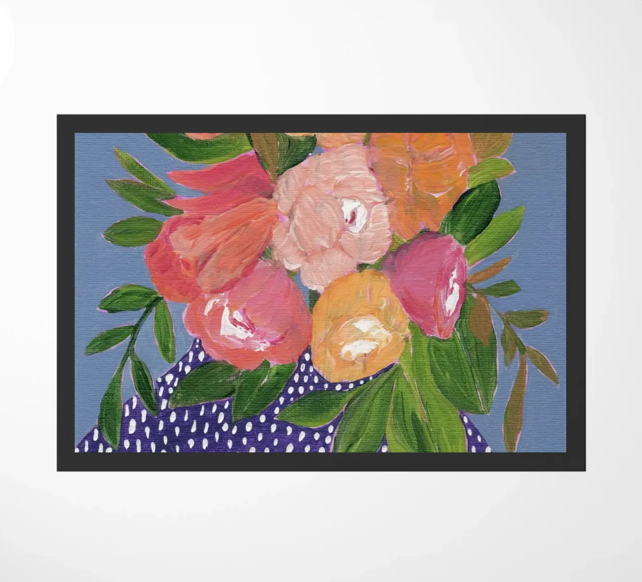 Fiori in acrilico colorati zerbino da Nikitajariwala