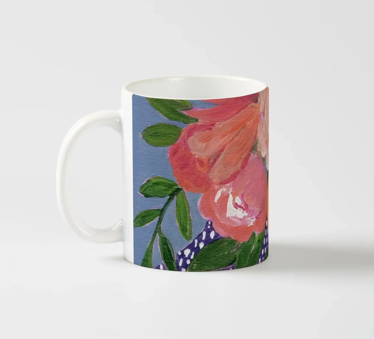 Fiori in acrilico colorati tazza in ceramica da Nikitajariwala