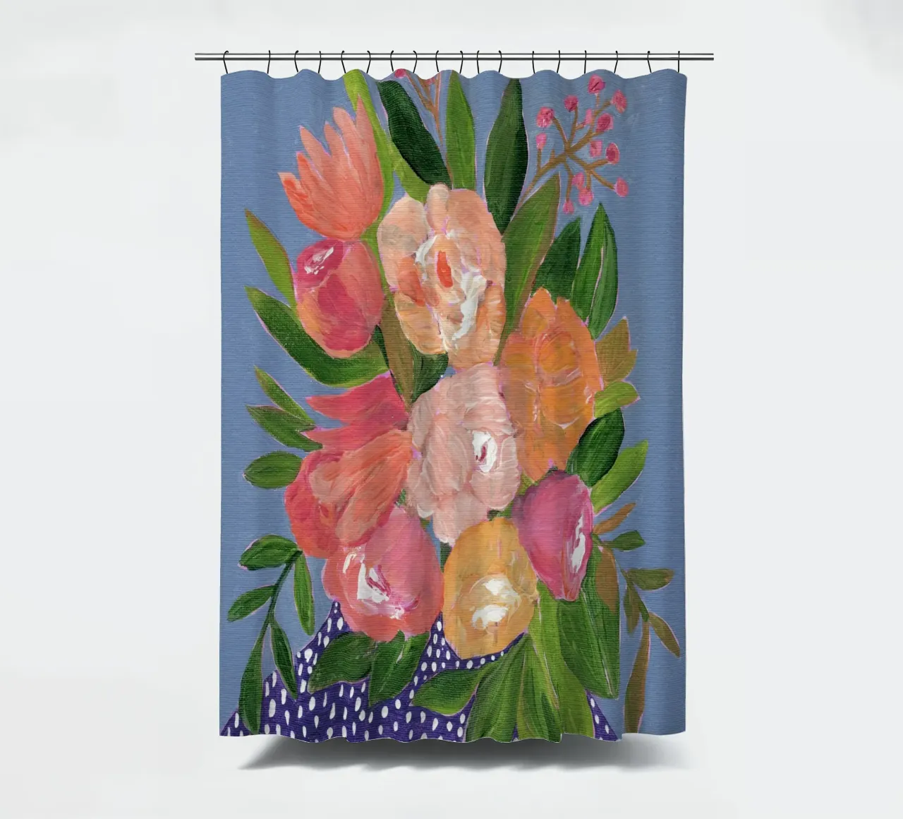 Fiori in acrilico colorati tenda da doccia da Nikitajariwala