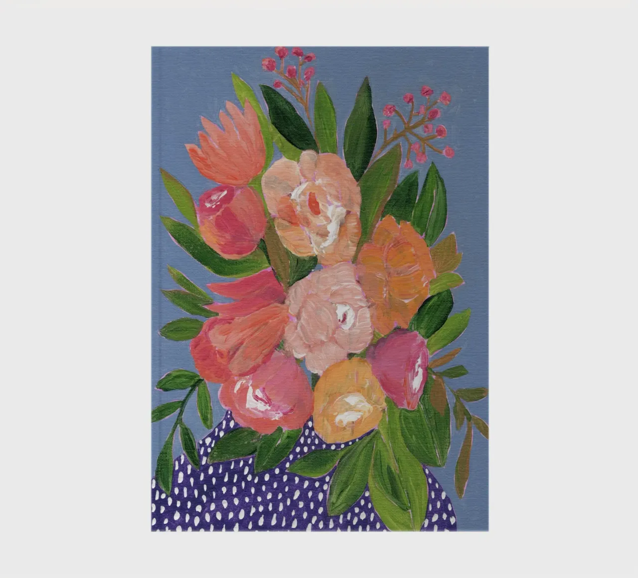 Fiori in acrilico colorati diario da Nikitajariwala