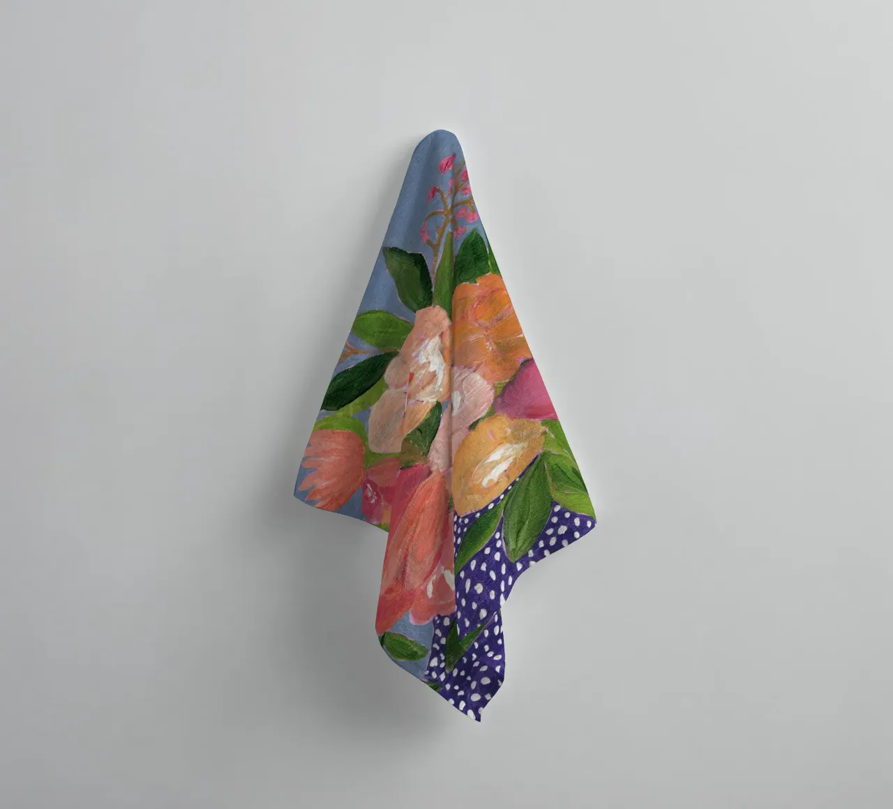 Fiori in acrilico colorati asciugamano da bagno da Nikitajariwala