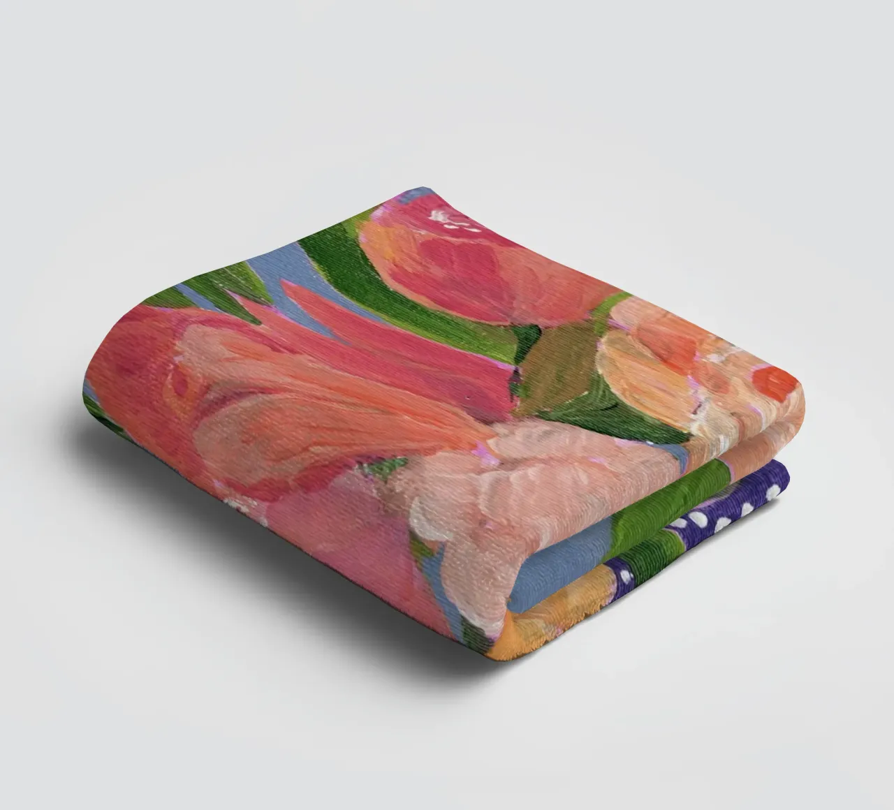 Fiori in acrilico colorati asciugamano da bagno da Nikitajariwala