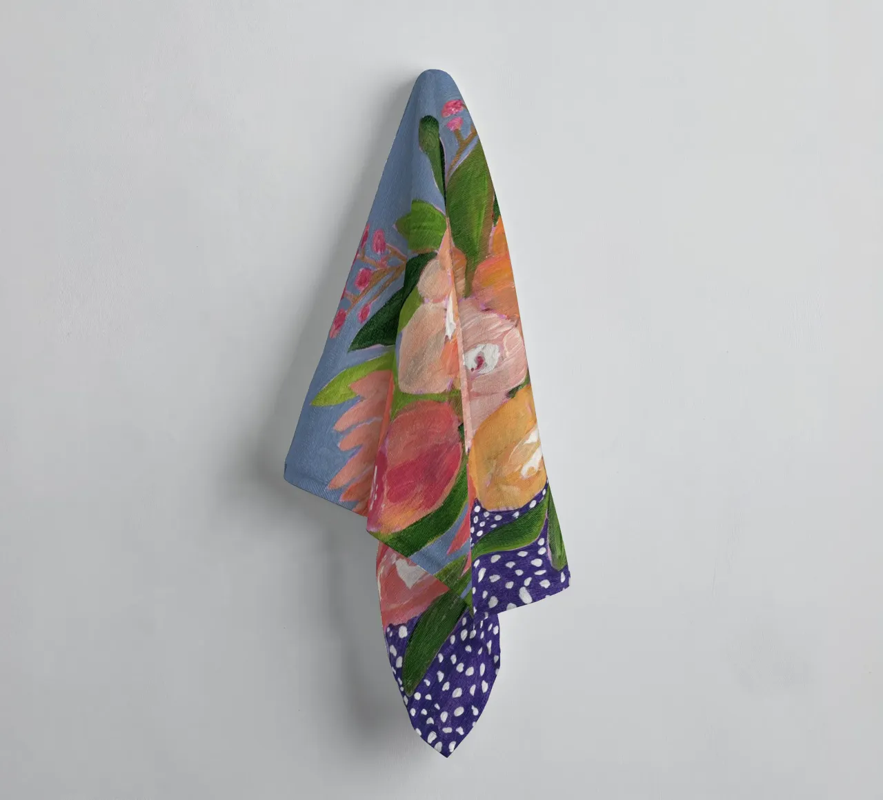 Fiori in acrilico colorati asciugamano da bagno da Nikitajariwala