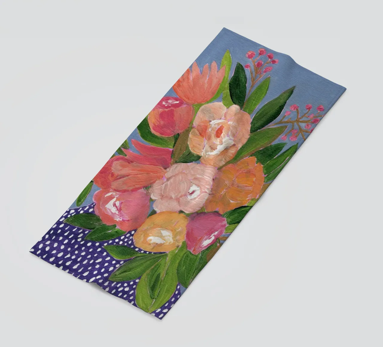 Fiori in acrilico colorati telo mare da Nikitajariwala