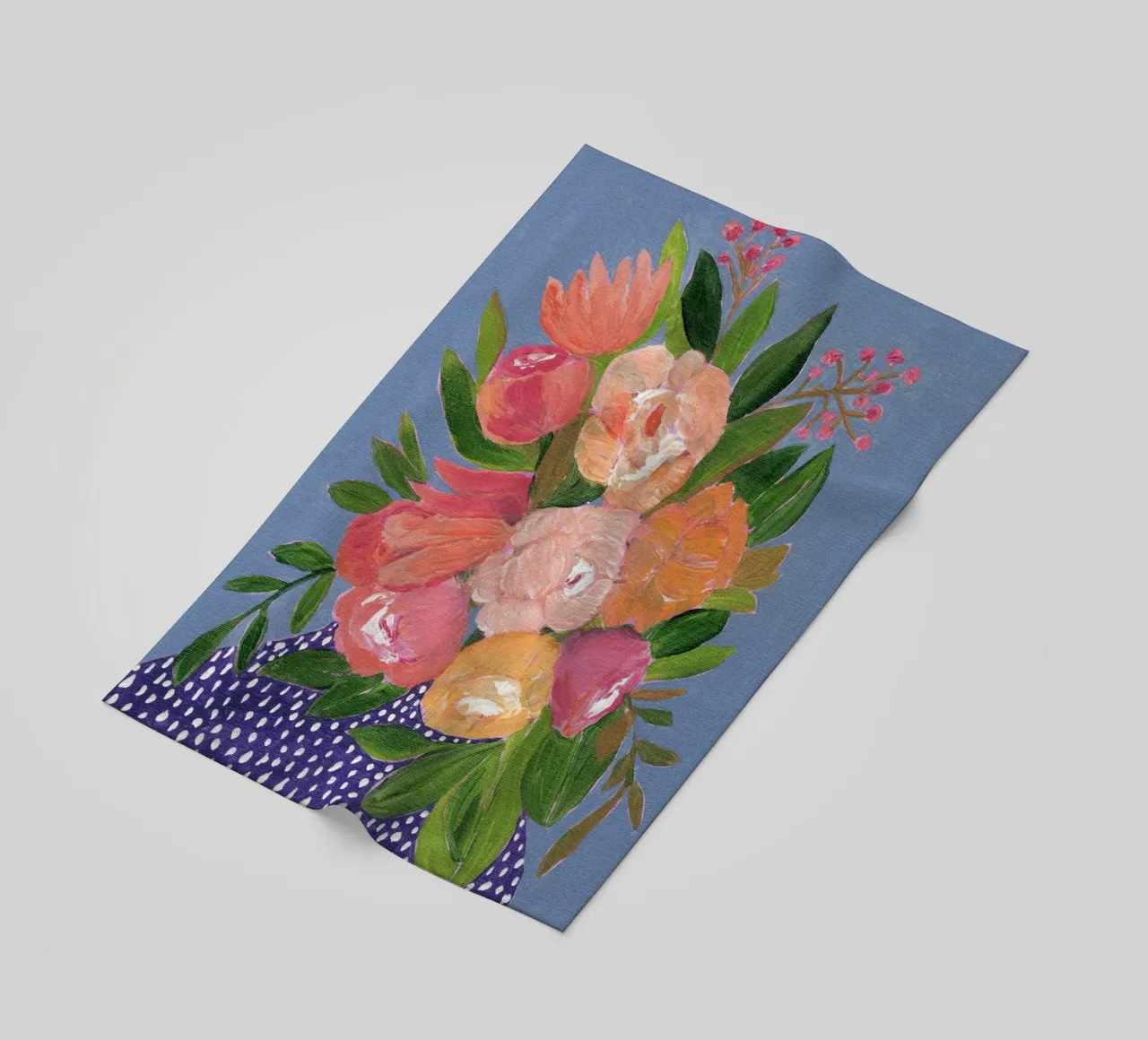Fiori in acrilico colorati telo mare da Nikitajariwala