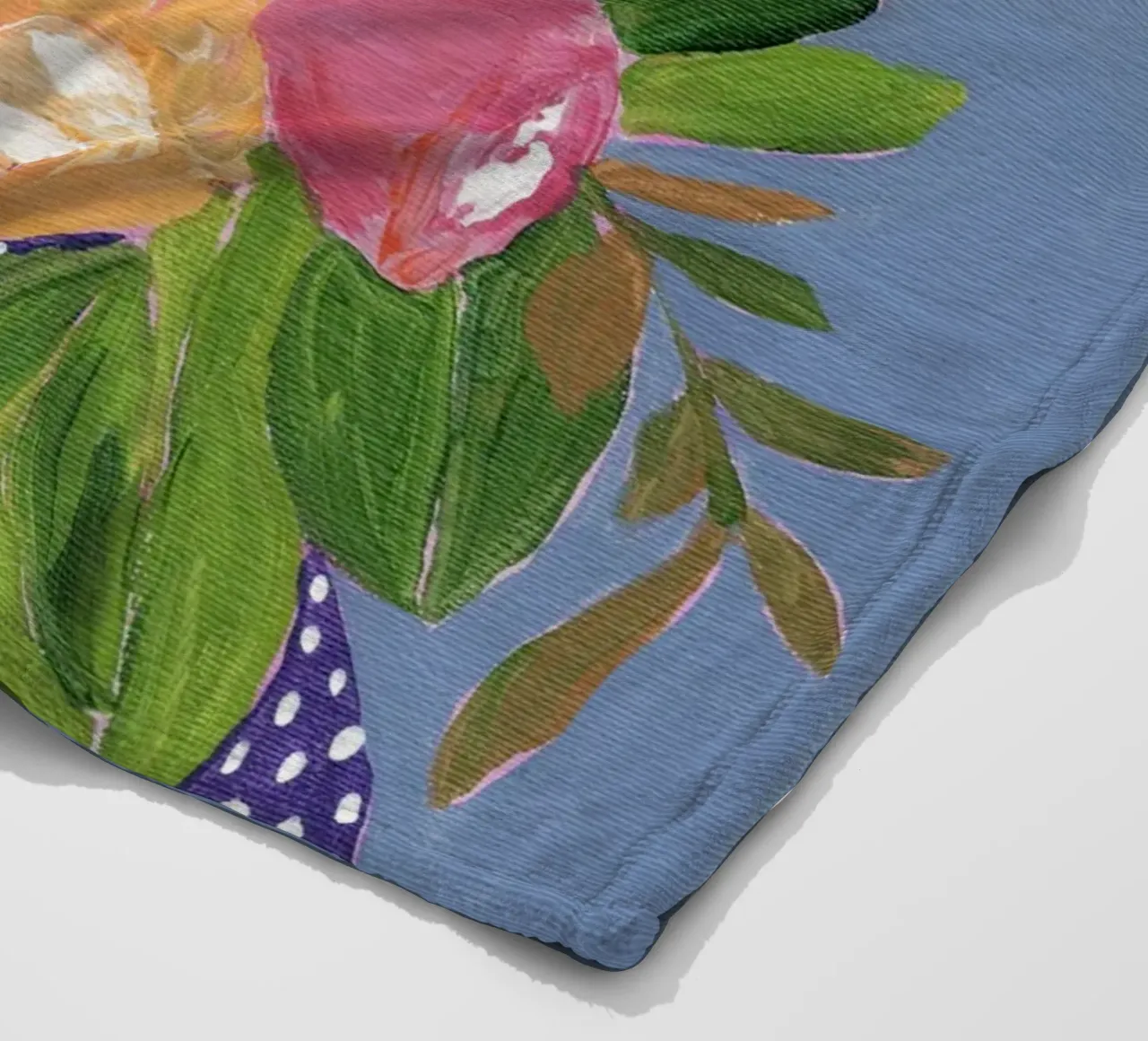 Fiori in acrilico colorati coperta in pile da Nikitajariwala