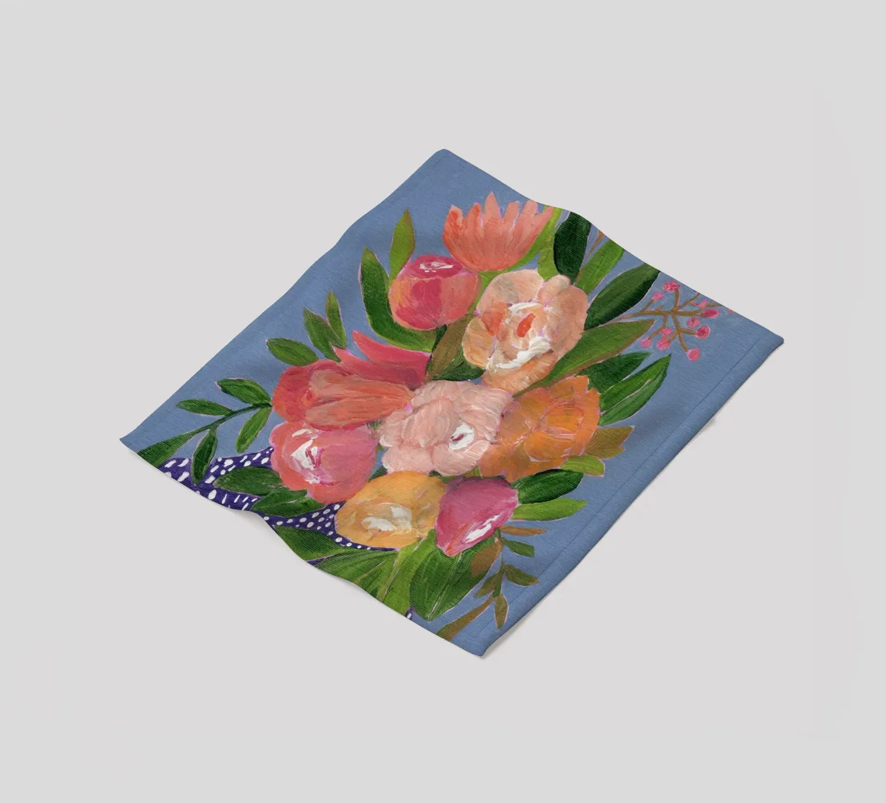 Fiori in acrilico colorati coperta in pile da Nikitajariwala